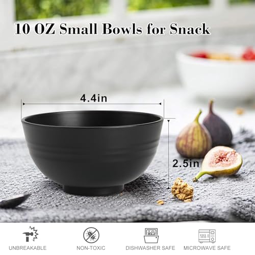 wheat straw snack bowls 10oz set of 8