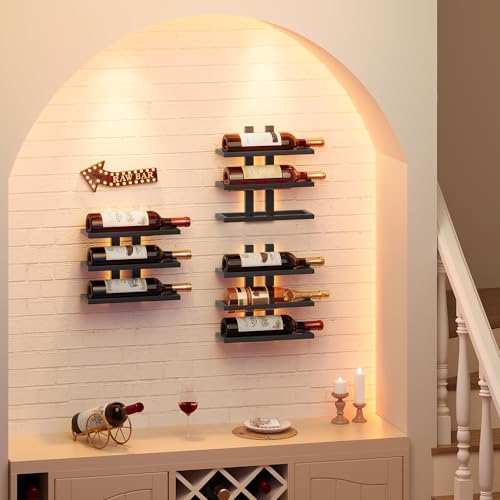 3 Tier Wall Mount Wine Rack (3 Count)