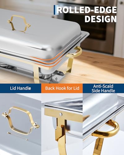 Chafing Dishes for Buffet 4 Pack
