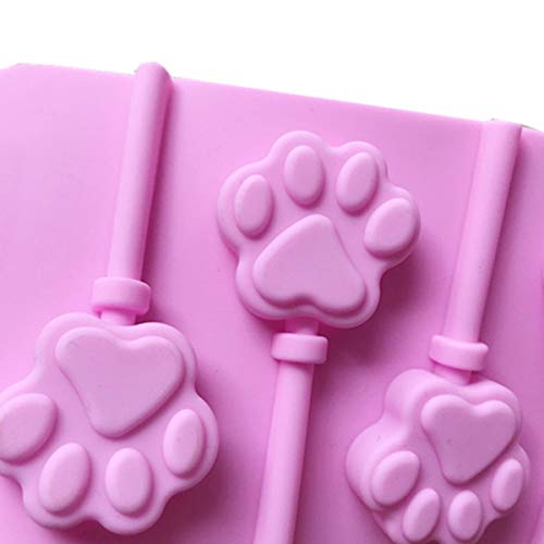 12 Capacity Cat Paw Silicone Lollipop Mold Set