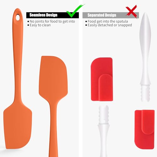 600°F Heat Resistant Silicone Spatula Scrapers (3 Count)
