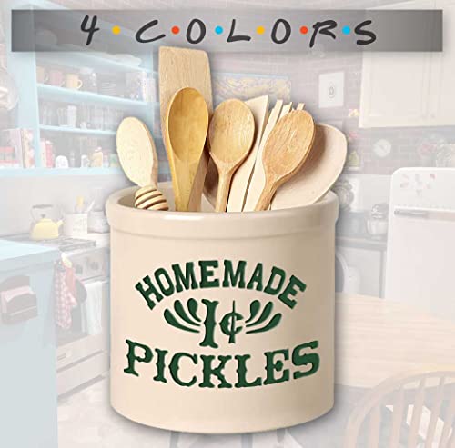 Pickles Jar as seen on the show Friends in Monica's kitchen 2 Gallon Crock Pot Utensil holder. 2 Gallon. 4 Colors Available