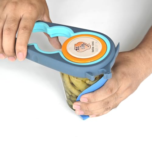 Jar Opener with Gripper Pads for Weak Hands