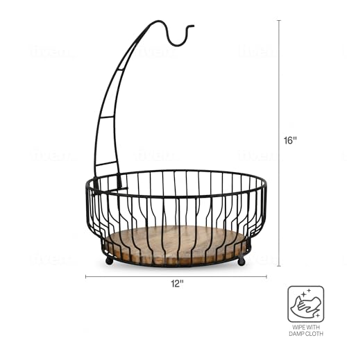 Savannah Fruit Storage Basket with Removable Banana Hook