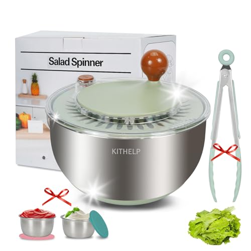 Stainless Steel Salad Spinner Large
