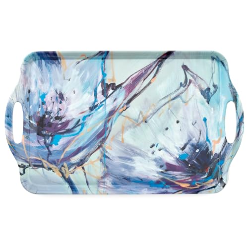 Blooms in Lilac Large Handled Tray