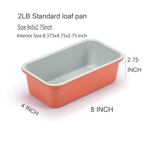 1lb Bread Loaf Pan 2pcs (2 Count)