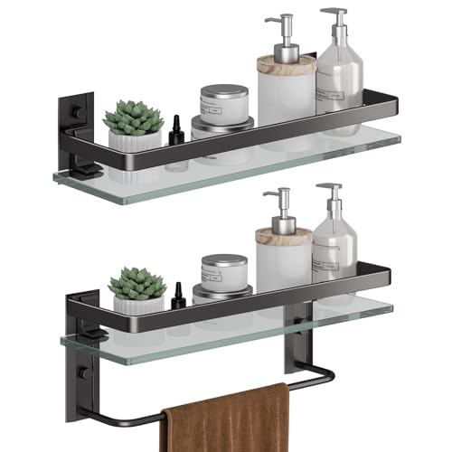Bathroom Shelves Wall Mounted (2 Count)