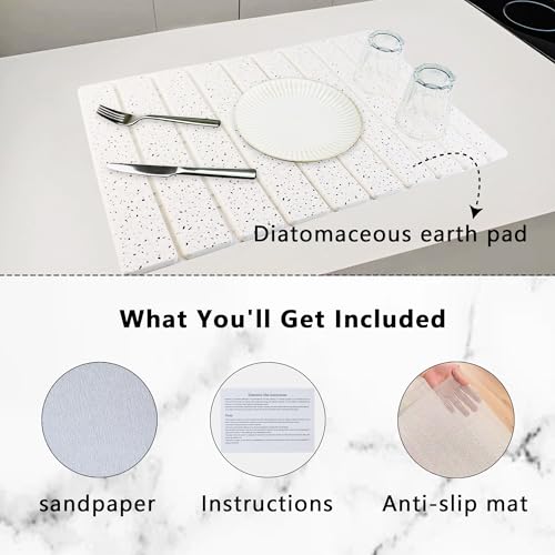 Large Stone Diatomaceous Dish Drying Mat