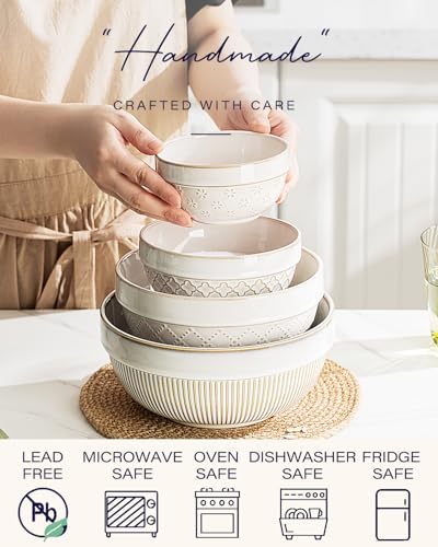 Large Serving Bowls Set of 4 (4 Count)