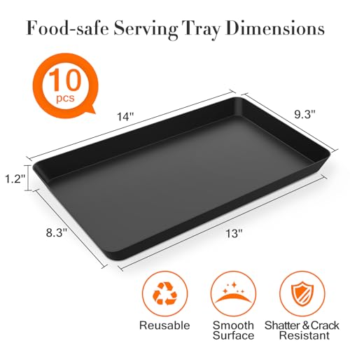 10 pcs Serving Tray for Entertaining (10 Count)
