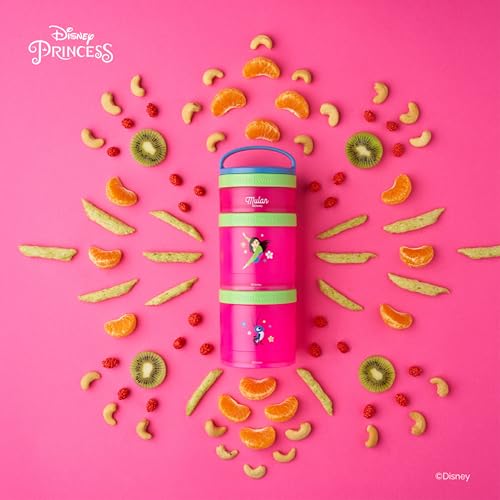 Disney Princess Stackable Snack Containers for Kids