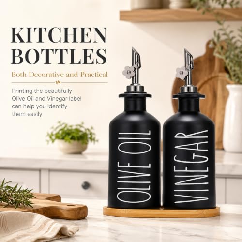 Premium Olive Oil Dispenser for Kitchen (2 Count)