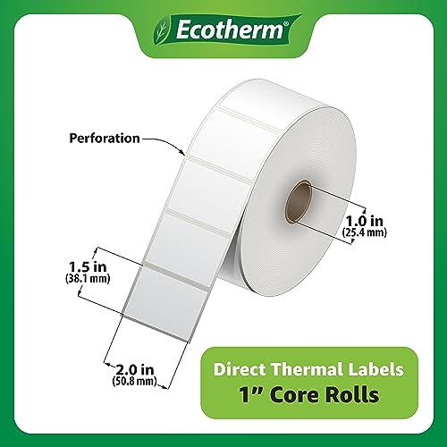 2" x 1.5" Thermal Labels (5280 Count)
