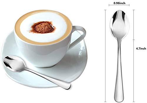 Demitasse Espresso Spoons Mini Coffee Tiny Stainless Steel Small (10 Count)