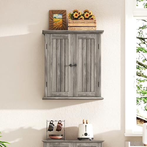 Bathroom Wall Cabinet with 2 Doors