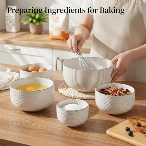 Ceramic Mixing Bowls Set of 4 (4 Count)
