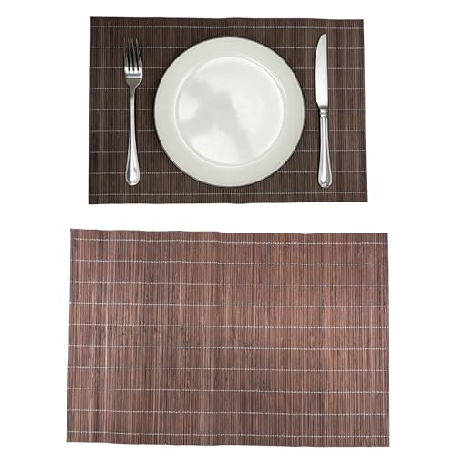 8 Pack 17.7x11.8 Bamboo Placemats