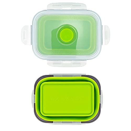 3piece Collapsible Food Storage Containers with Lids (3 Count)