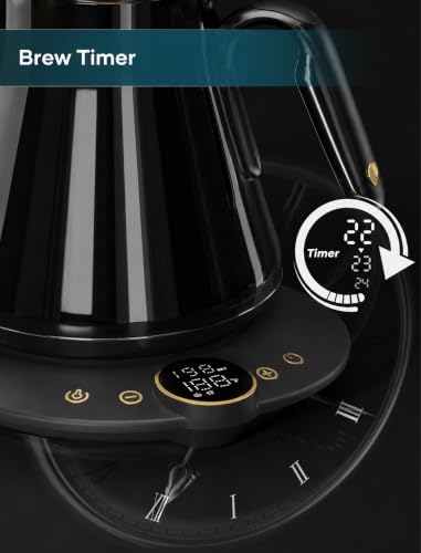 Gooseneck Electric Kettle with ±1℉ Temperature Control 0.9 Liter