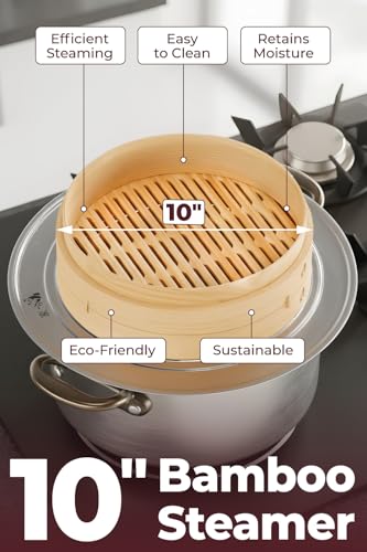54 Piece Bamboo Steamer Basket Set