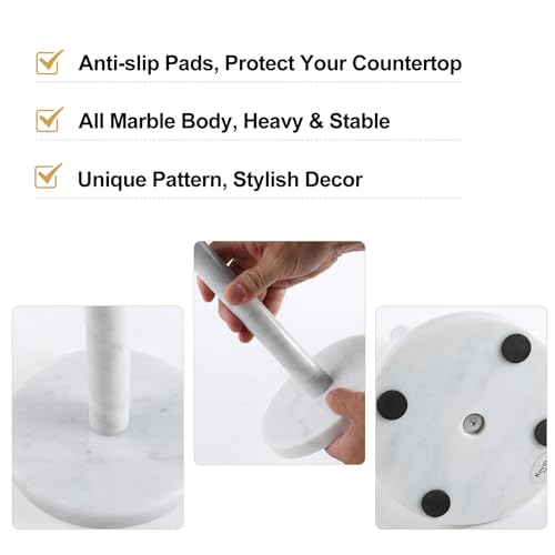 Carrara Marble Paper Towel Holder Countertop