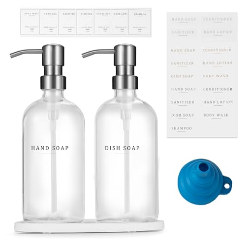 Glass Soap Dispenser (2 Count)