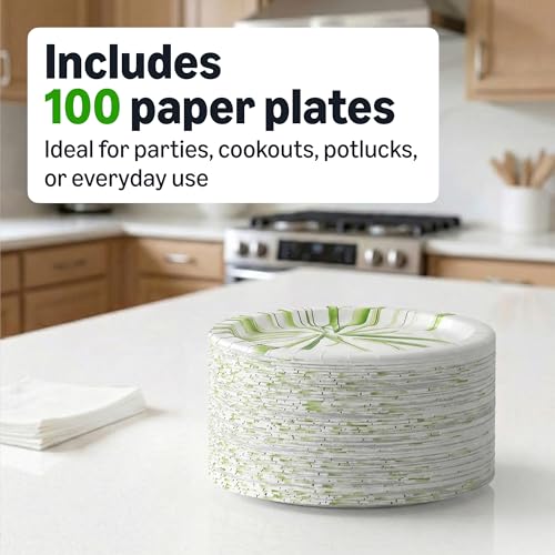 Everyday Disposable Paper Plates (100 Count)