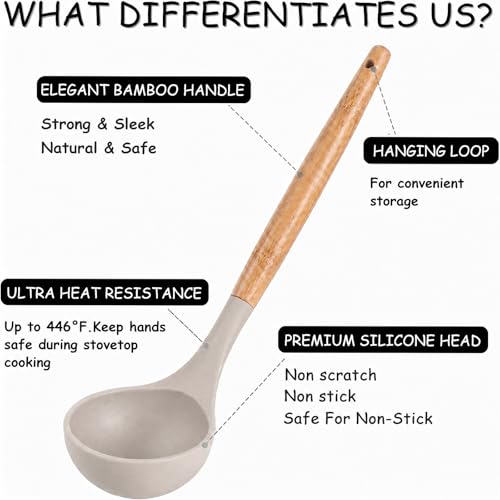 Silicone Cooking Kitchen Utensils Set