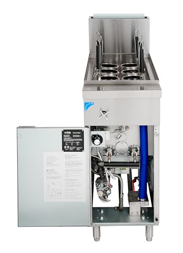 6 Basket 11 Gallon Commercial Natural Gas Pasta Cooker with 70