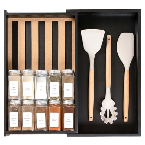 Expandable Spice Drawer Organizer