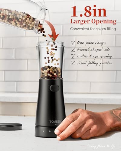 Electric Salt and Pepper Grinder Set with Storage Base (2 Count)