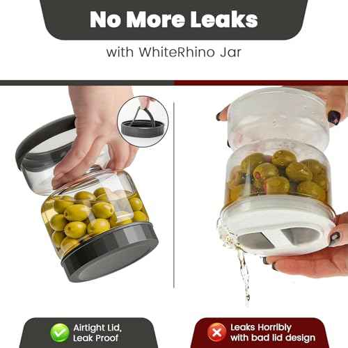 Glass Pickle Jar with Strainer Flip (25 Count)