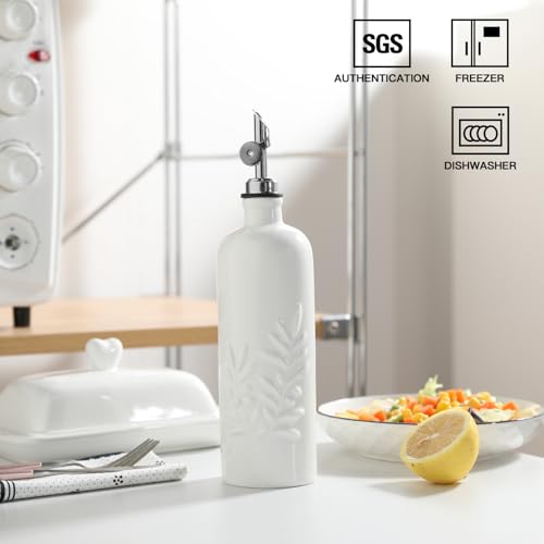 Sweejar 18 Oz Oil Dispenser for Kitchen with Gravity Spout
