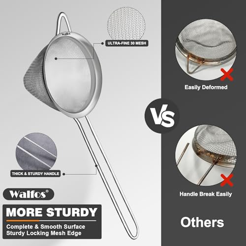 Small Fine Mesh Strainer for Cocktail & Tea