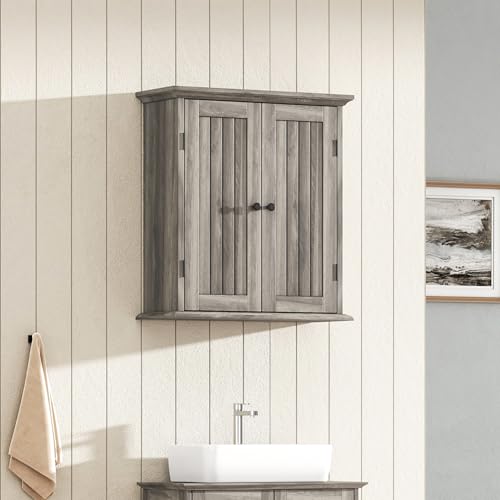 Bathroom Wall Cabinet with 2 Doors