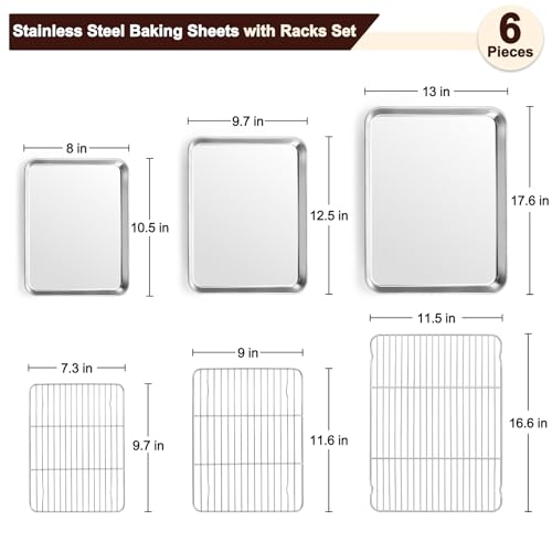 Baking Sheet with Rack Set (6 Count)