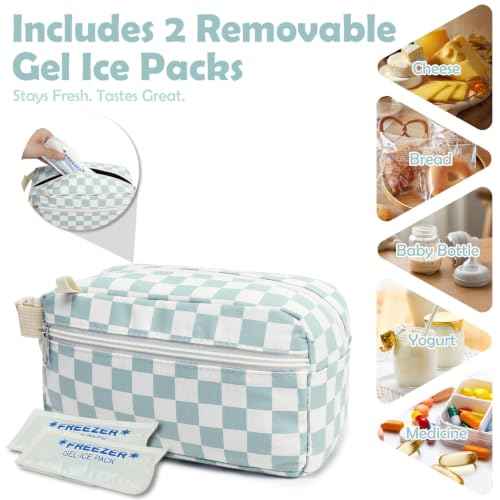 Freezable Snack Bag with Removable Ice Packs