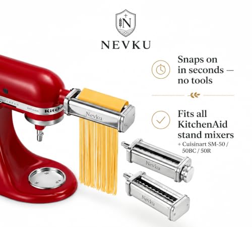 Pasta Maker Attachments Set for all KitchenAid Stand Mixer