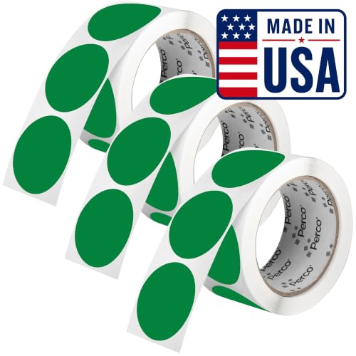 Green Perforated Round Circle Dot Sticker 2 (3 Count)