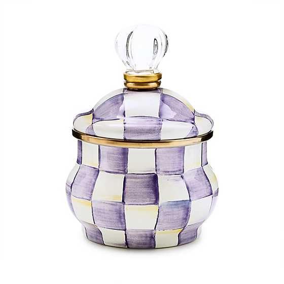 Enamel Lidded Sugar Bowl