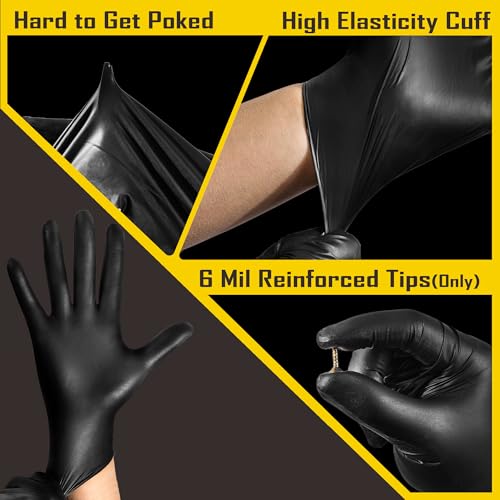 5 Mil Disposable Nitrile Gloves (100 Count)