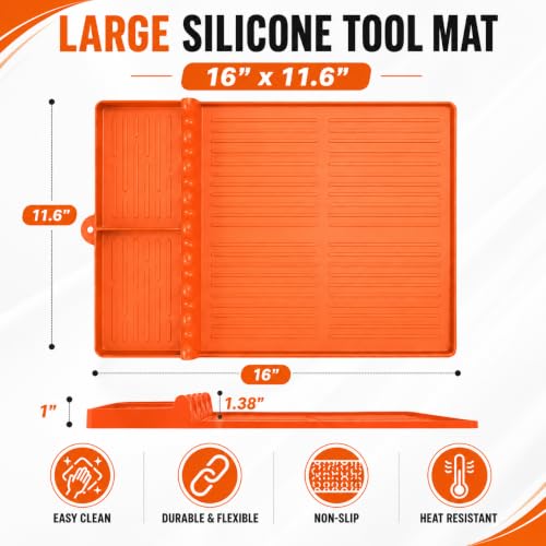Silicone Griddle Tool Mat for Blackstone and Weber