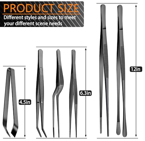 6 Pcs Cooking Tweezer Tongs