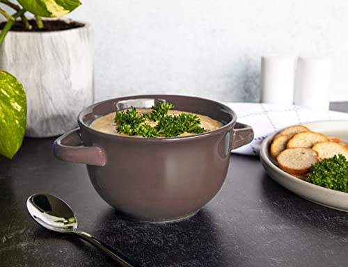 French Onion Soup Crocks with Lids & Handles (4 Count)
