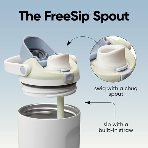 FreeSip Sway Stainless Steel Water Bottle 30 oz Iced Breeze