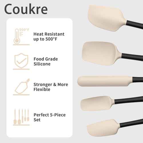 Silicone Spatula Set of 5 (5 Count)