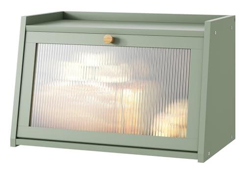 Green Bread Box for Kitchen Counter