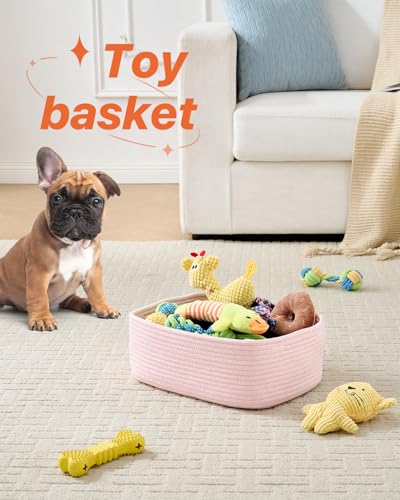 Small Woven Storage Basket for Organizing (3 Count)
