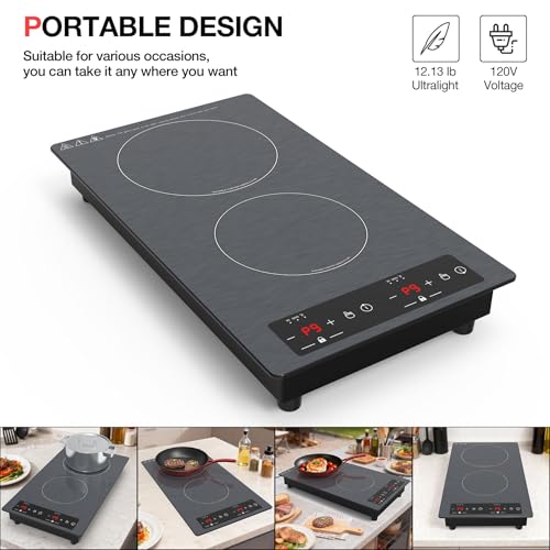 Double Induction Cooktop 110v